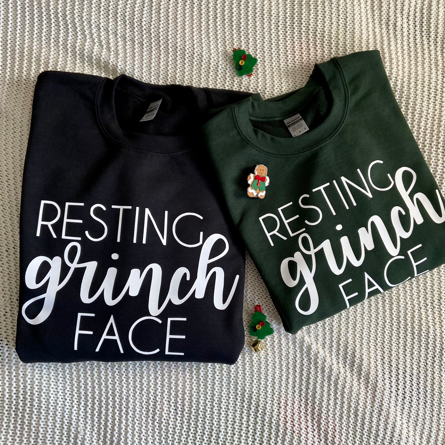 Resting Grinch Face Crewneck Sweatshirt