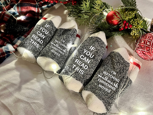 Hallmark Christmas Movies Warm Plush Cabin Socks