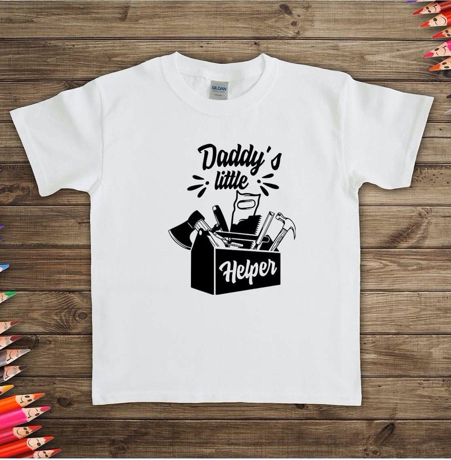 Dad Toolbox Daddy's Little Helper Matching Shirt Set
