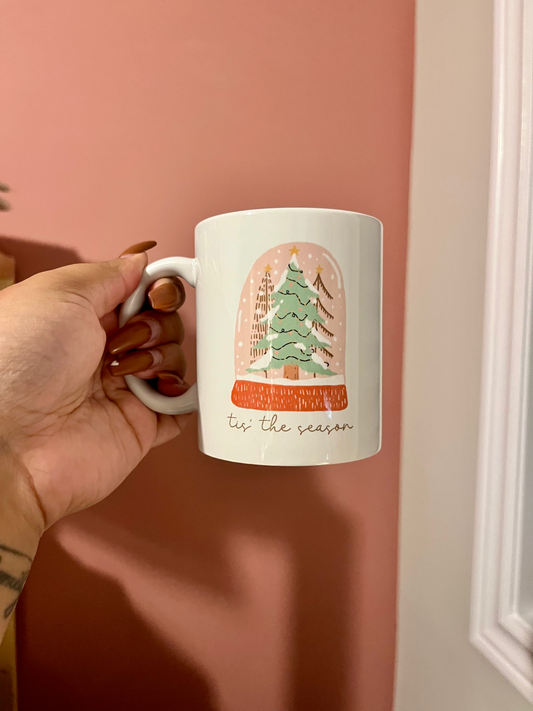 Christmas Tree Snow Globe Coffee Mug