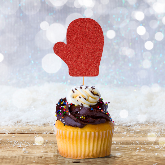 Mitten Cupcake Toppers