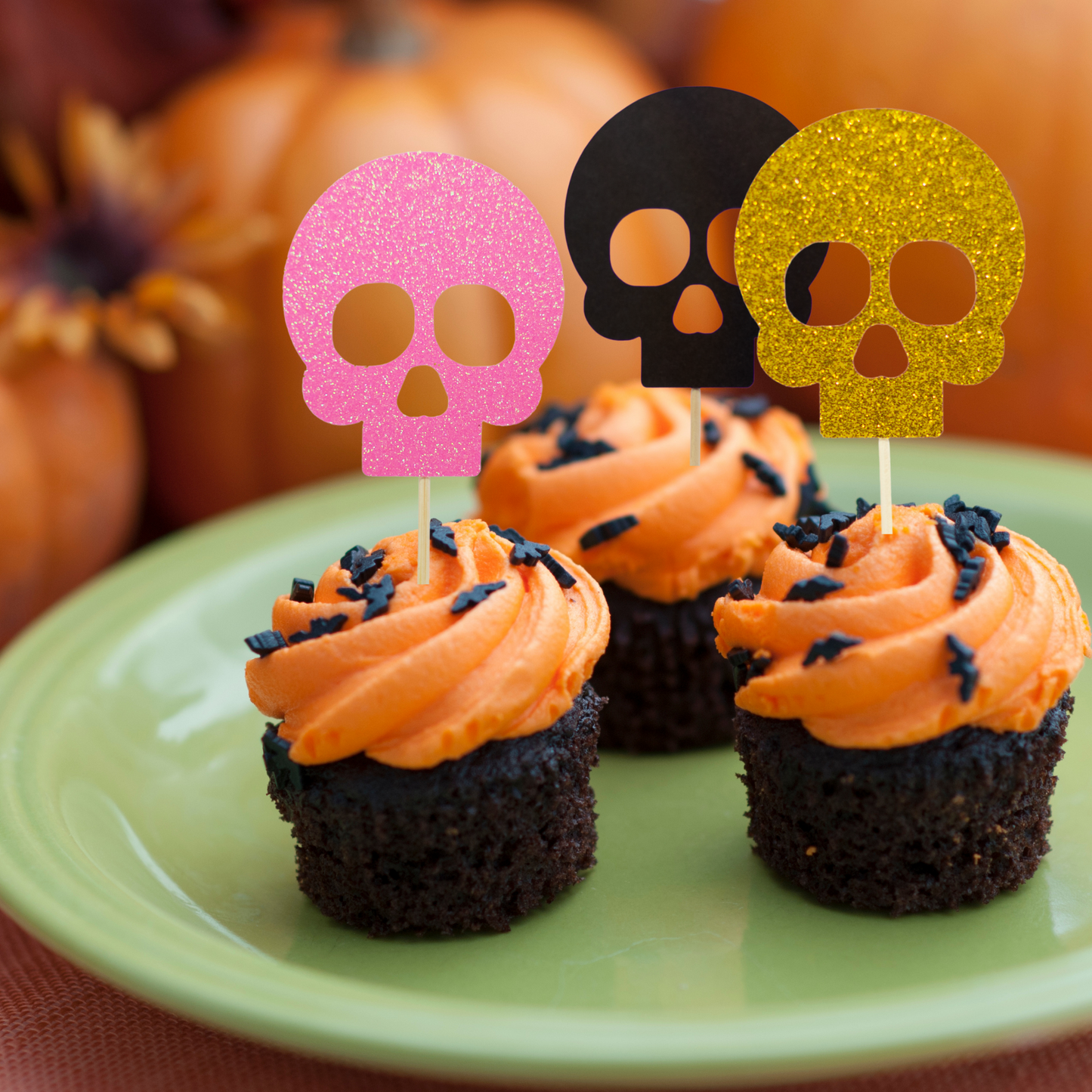 Skull Cupcake Toppers
