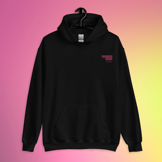 Abortion Saves Lives Unisex Embroidered Hoodie