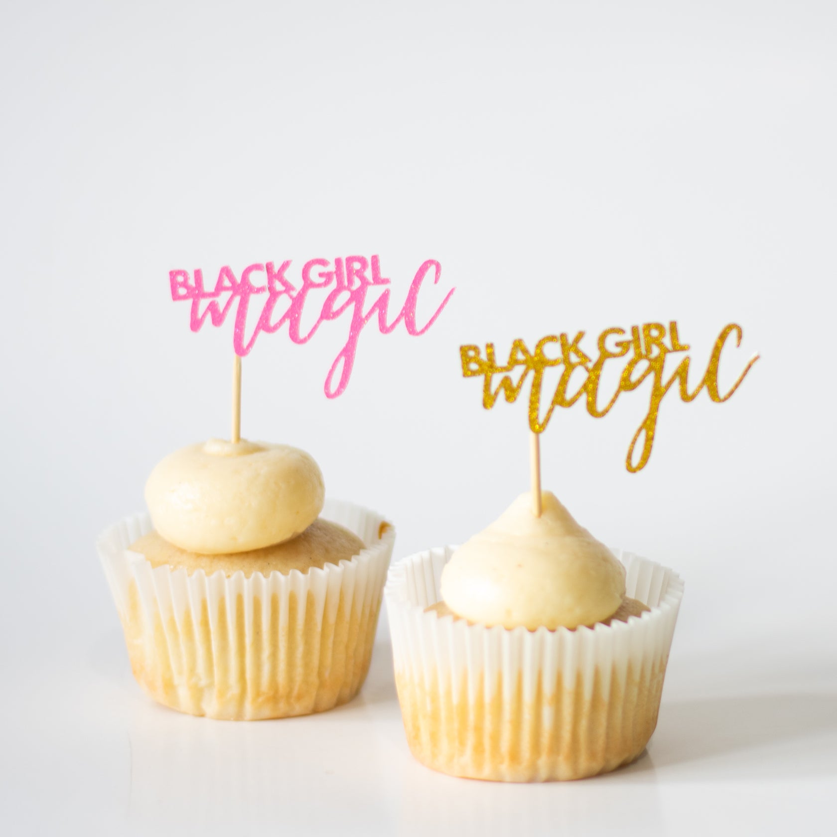 Black Girl Magic Cupcake Toppers – Curly Cupcakes