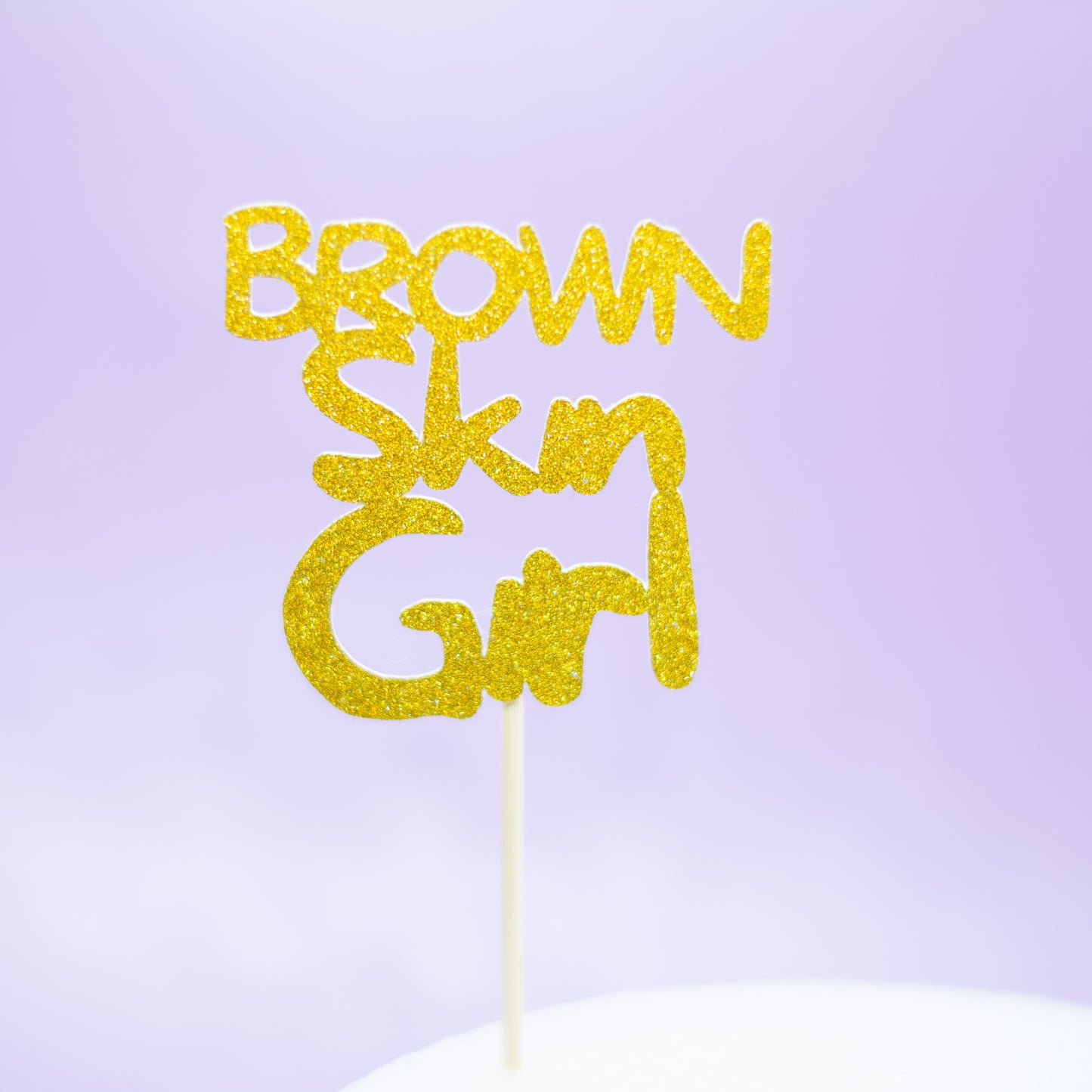 Brown Skin Girl Cupcake Toppers