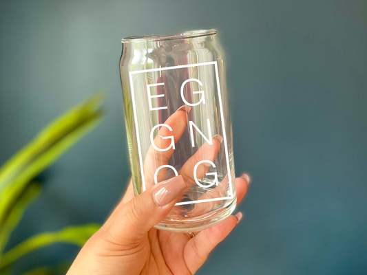 Eggnog Beer Can Glass | 16oz