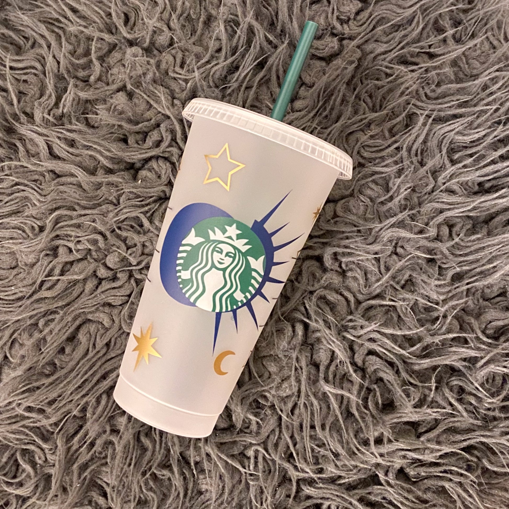 Moon, Sun, and Stars Venti Starbucks Cold Cup 24oz – Curly Cupcakes