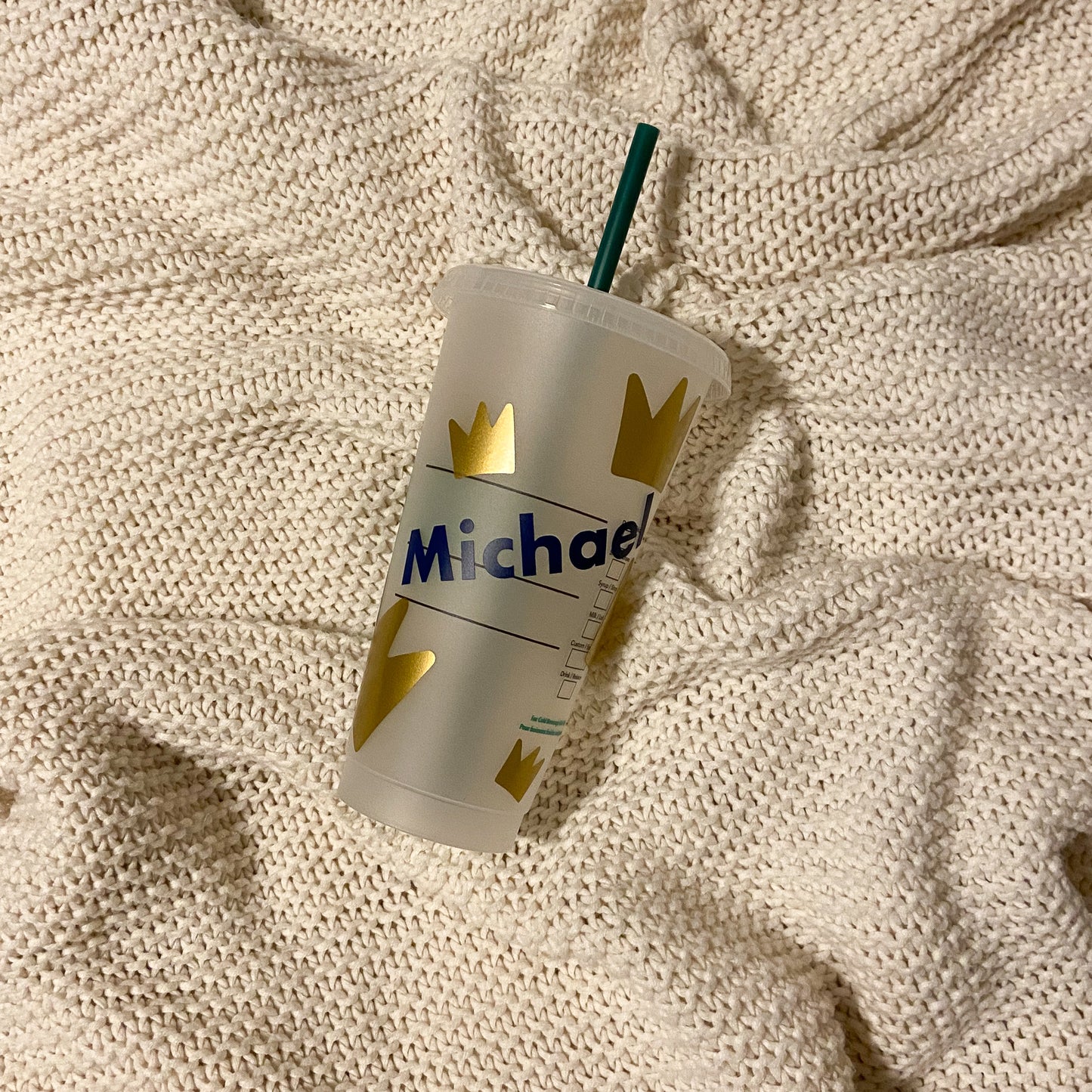 Crown Starbucks Cup - Custom Personalized