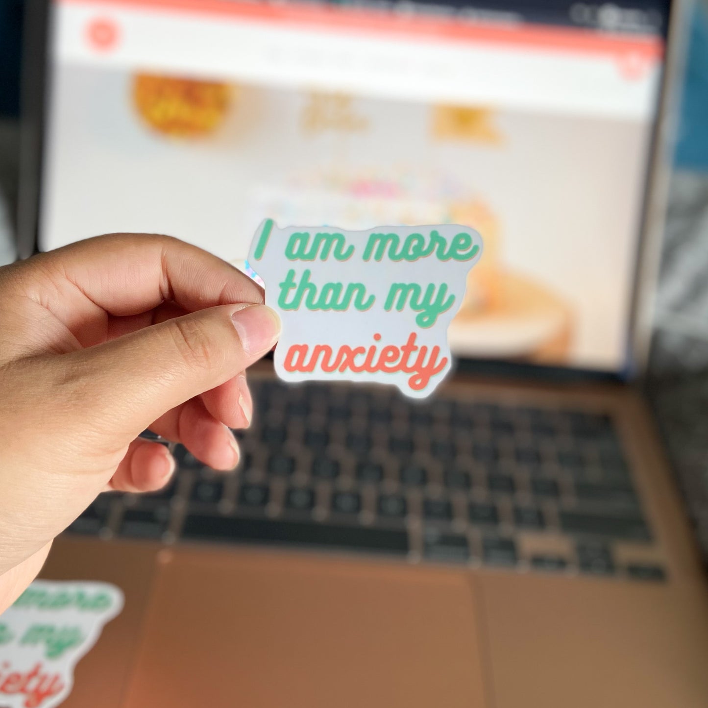 I am more than my anxiety Sticker