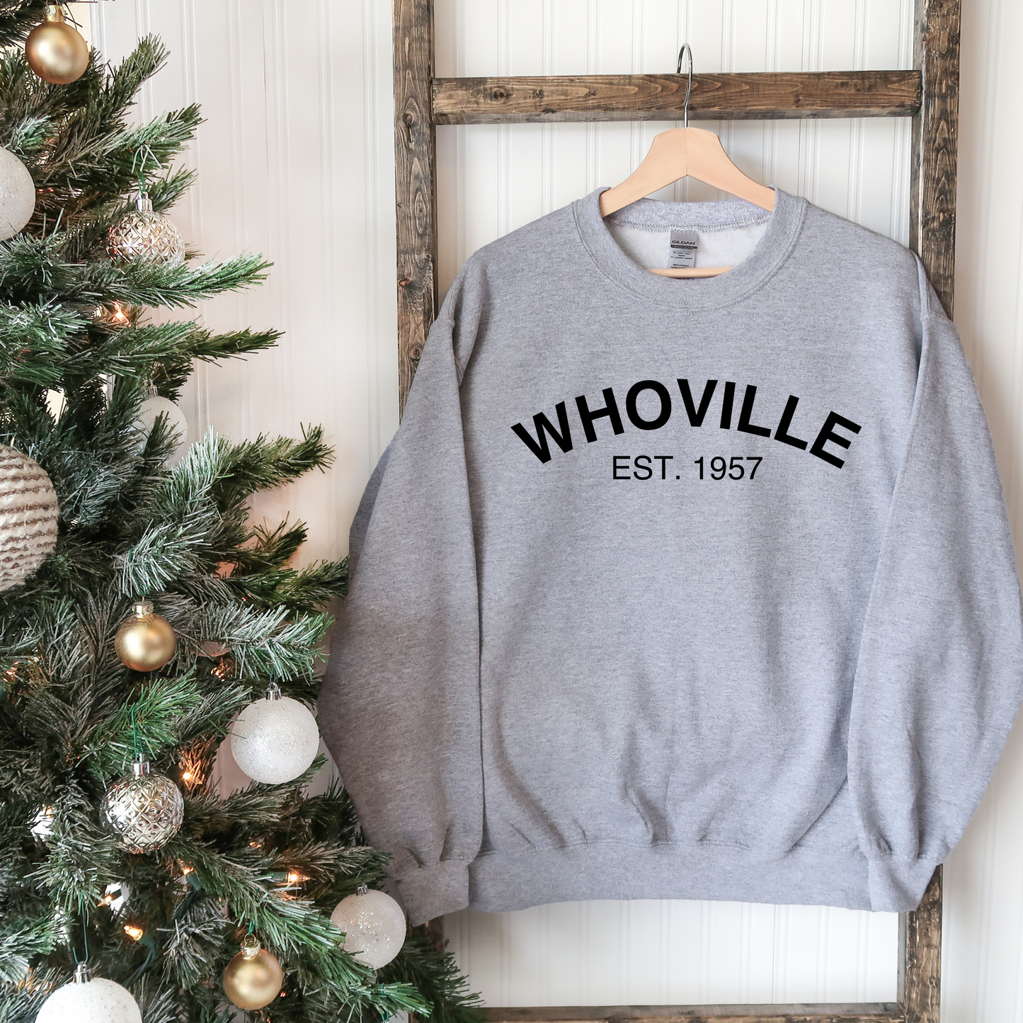 Whoville Est. 1957 Christmas Crewneck Sweatshirt