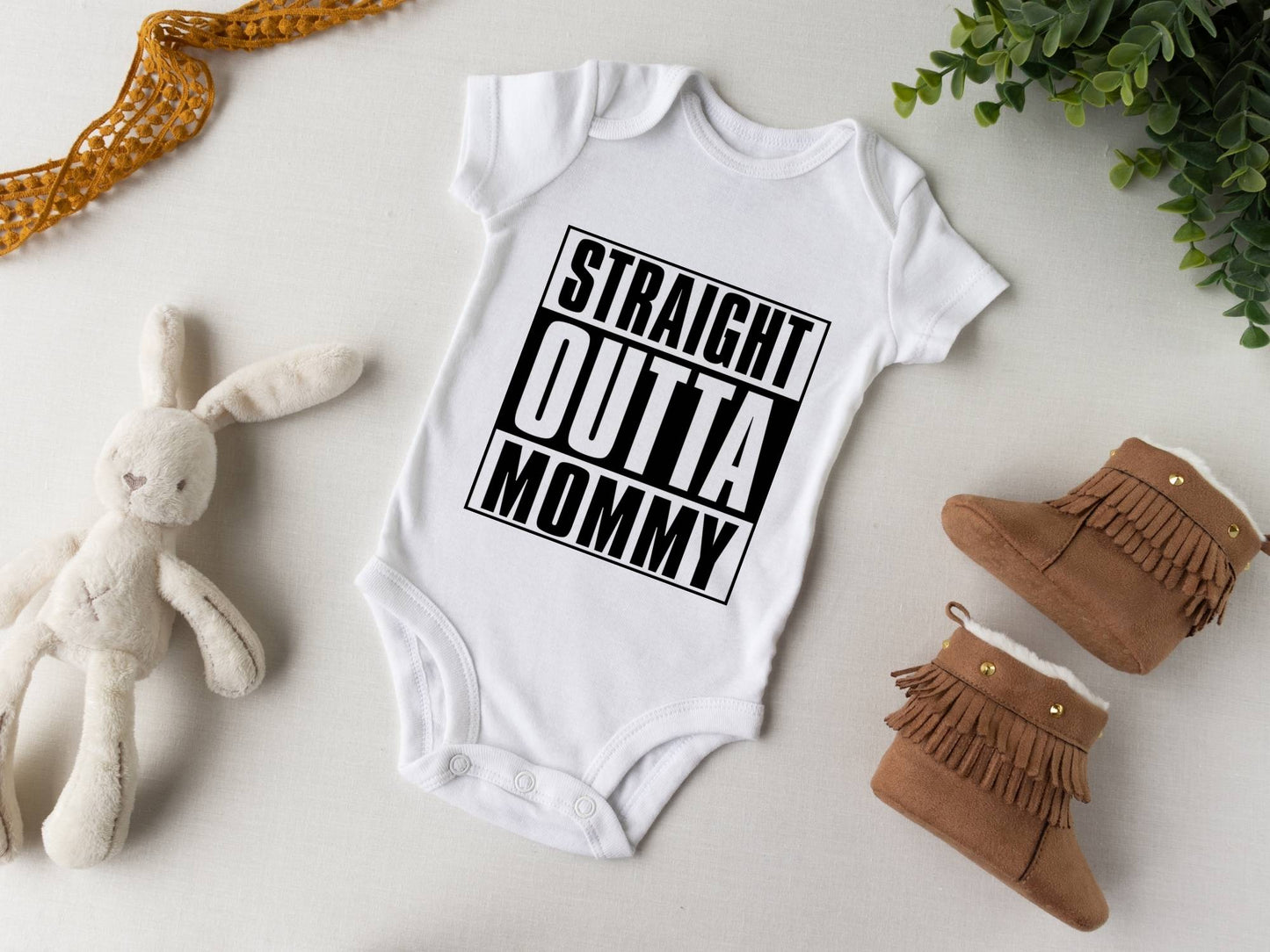 Straight Outta Mommy Baby Bodysuit