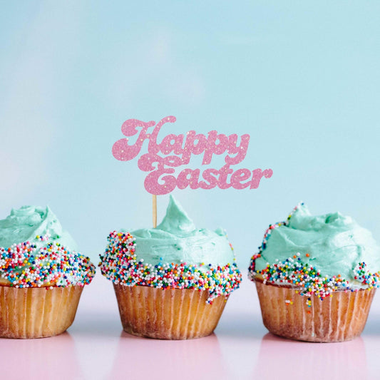 Happy Easter Cupcake Toppers
