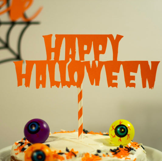 Happy Halloween Cake Topper | 8"