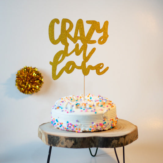 Crazy in Love Cake Topper