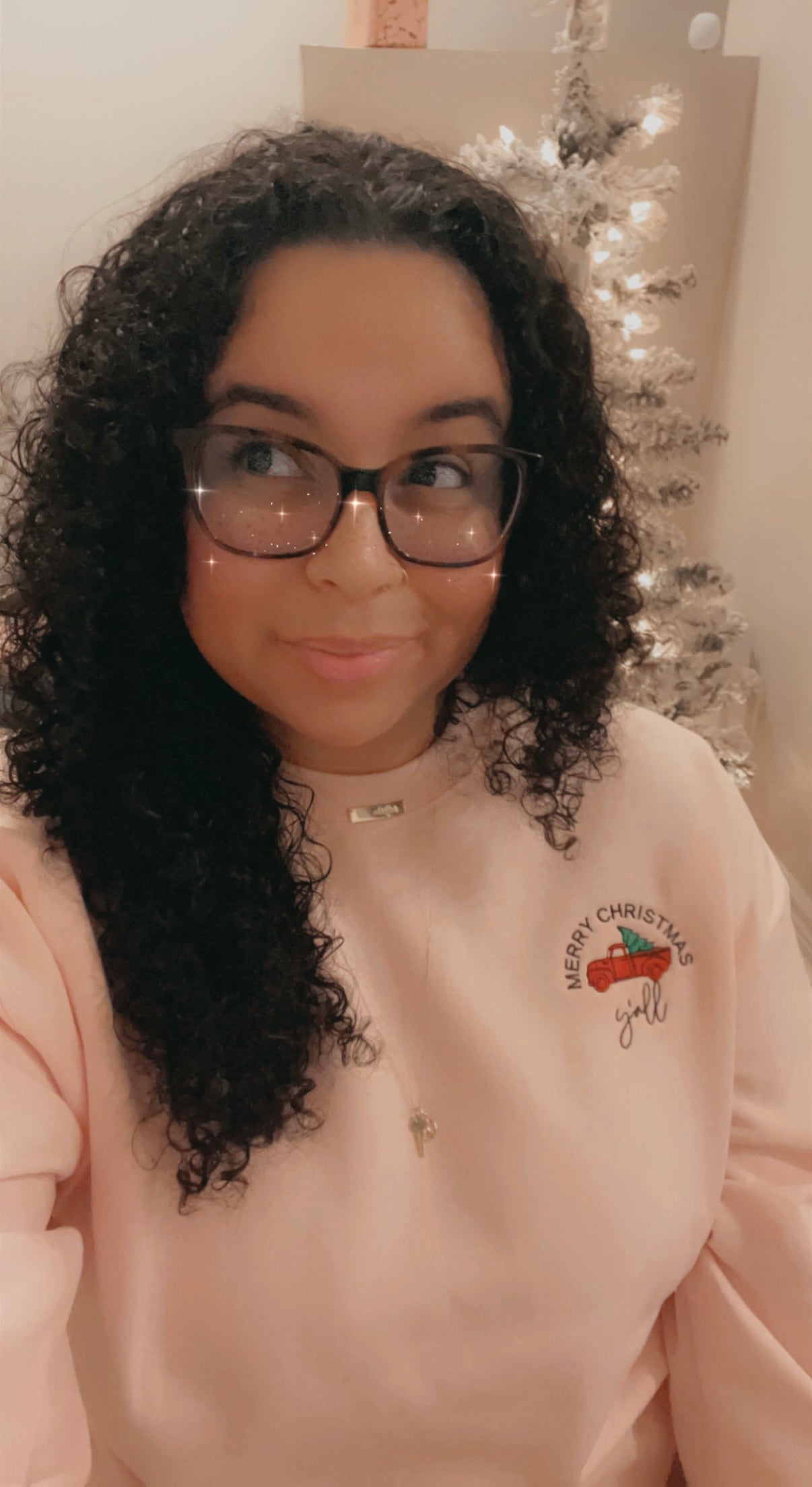 Merry Christmas Y'all Unisex Embroidered Crewneck Sweatshirt