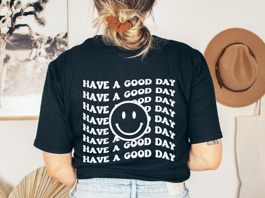 Have a Good Day Smiley Face Retro T-shirt