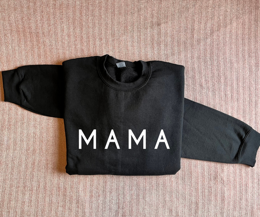 mama Crewneck Sweatshirt - black