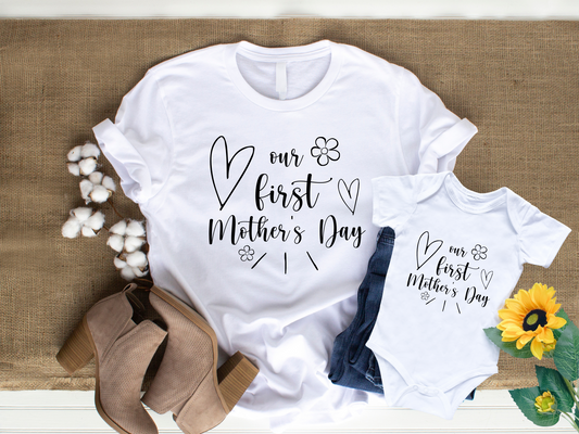 Our First Mother's Day Matching Shirts