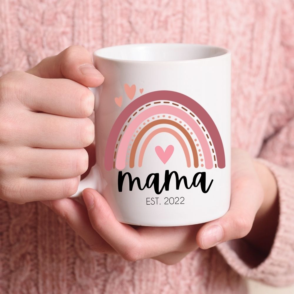 Rainbow Mama Boho Coffee Mug