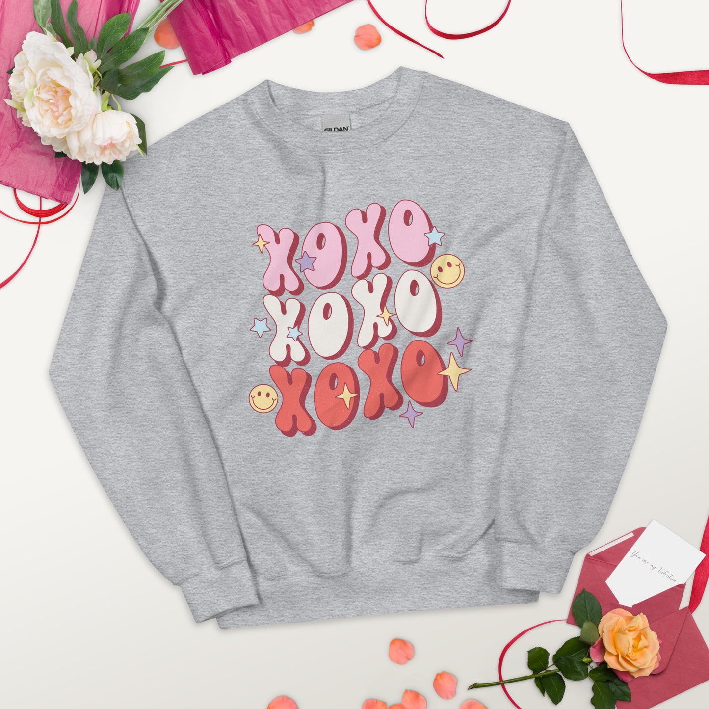 XOXO Retro Valentine Unisex Sweatshirt