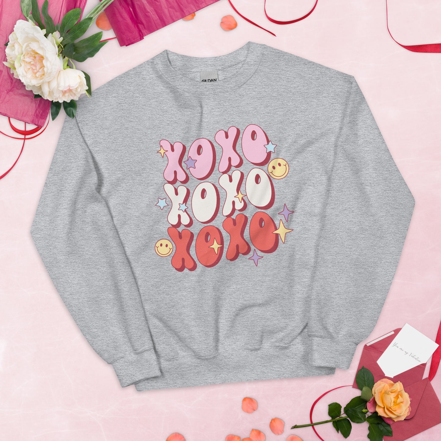 XOXO Retro Valentine Unisex Sweatshirt