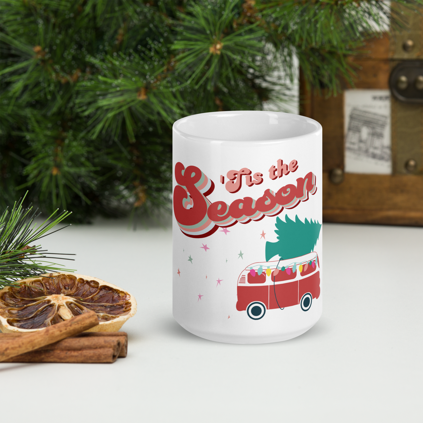 'Tis the Season Christmas Camper Mug